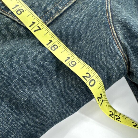 Gap Sherpa Denim Jacket Womens Medium Lined Blue Jean Trucker Cowgirl Distressed - Picture 6 of 16